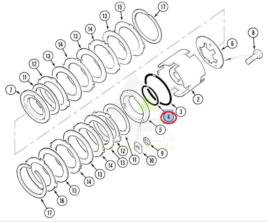 401724R1 Uszczelnienie kosza Case