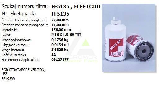FF5135  Filtr paliwa Fendt