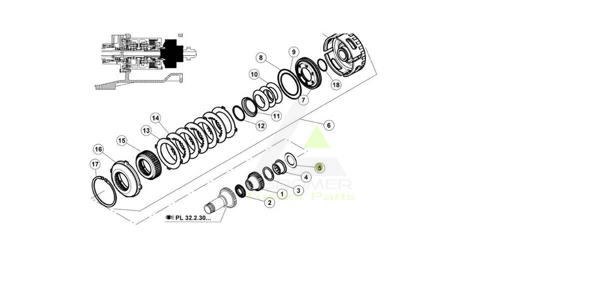 7700057503 Podkładka  OEM Claas 40X60X3