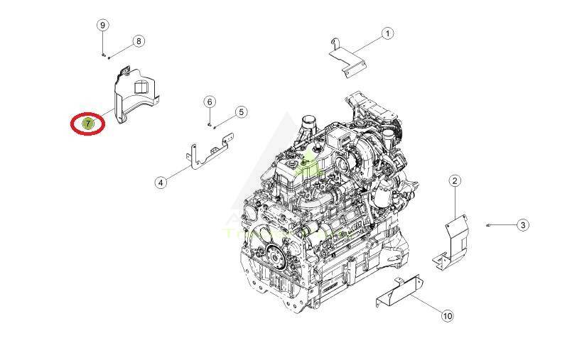 0021775790 Osłona modułu silnika Claas