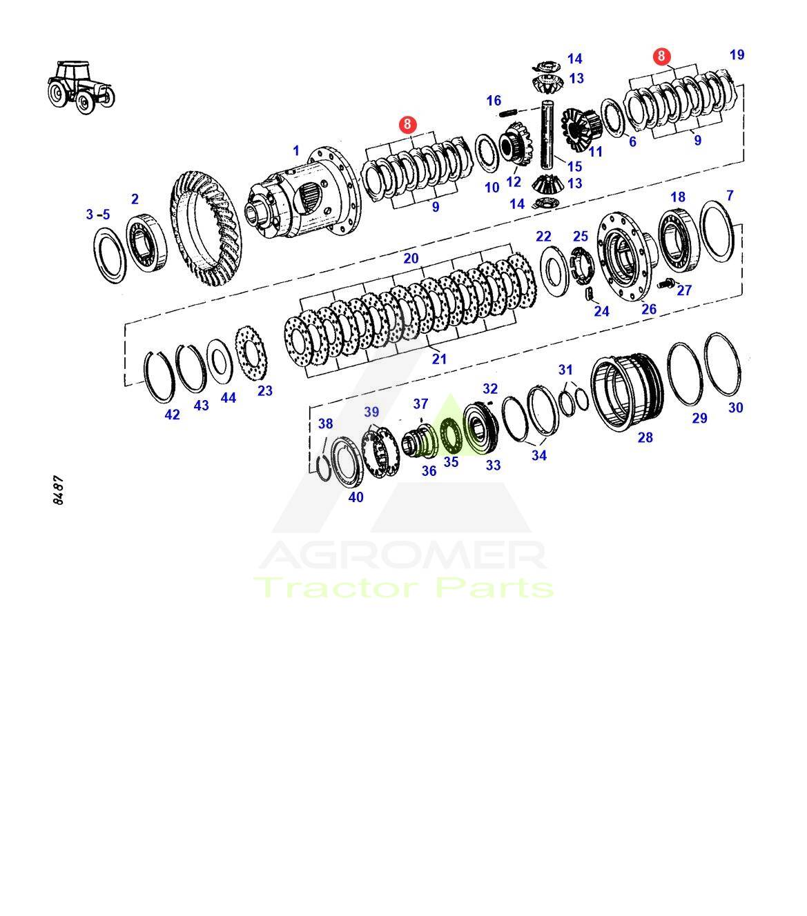 F395301020060 Przekładka mechanizmu