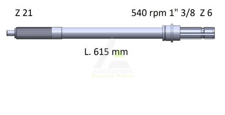 1868557M93 Wałek wom Massey