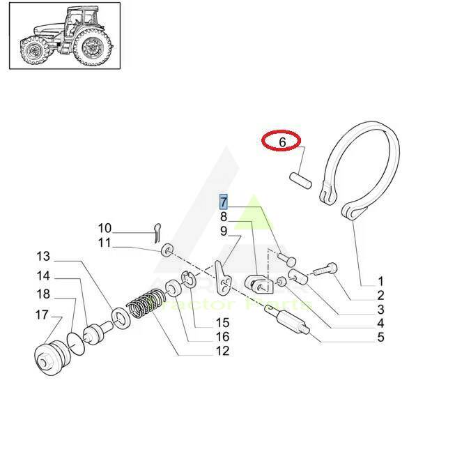 72829S2 Sworzeń New Holland OEM CNH Case
