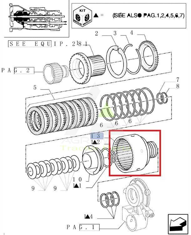 OBUDOWA KOSZA SPRZĘGŁA CNH 5171195