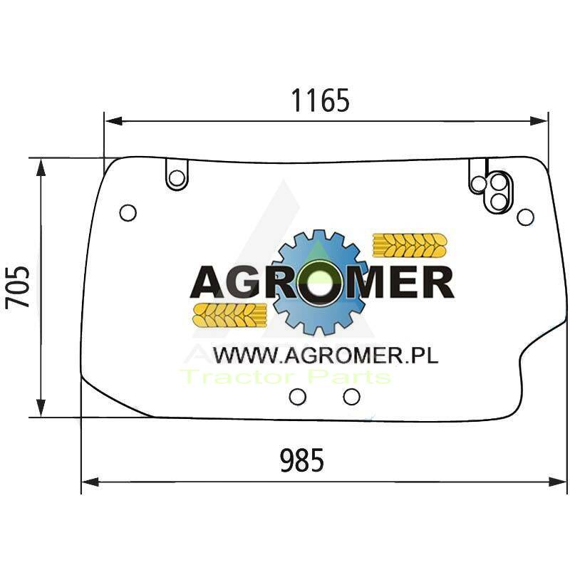 SZYBA TYLNA DEUTZ 0.012.1438.0/30