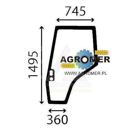 3804659M1 Drzwi lewe Massey Ferguson