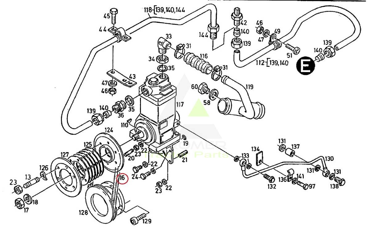 04305745 Pasek sprężarki Deutz