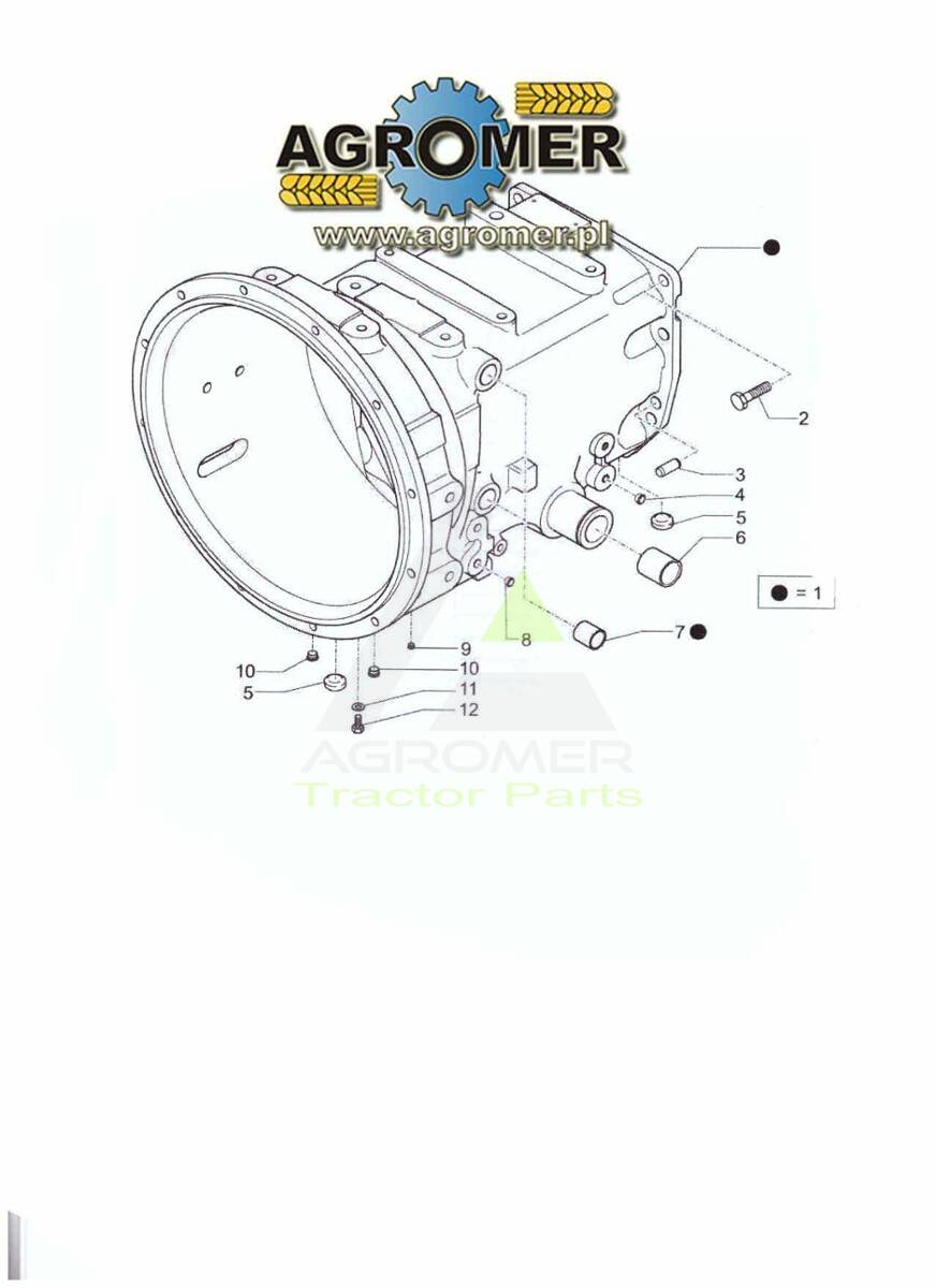 OBUDOWA SPRZĘGŁA URSUS C380 068206 OEM