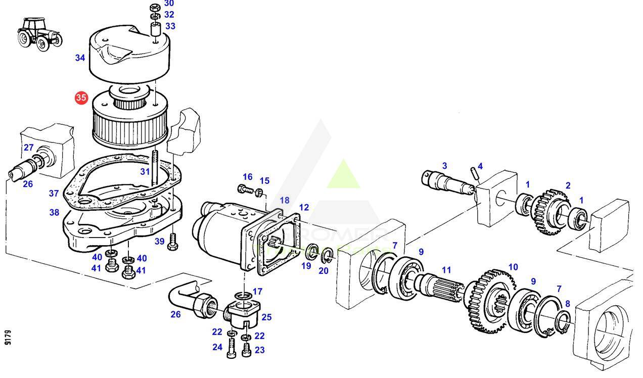 F285102050010 Filtr hydrauliki Fendt OEM