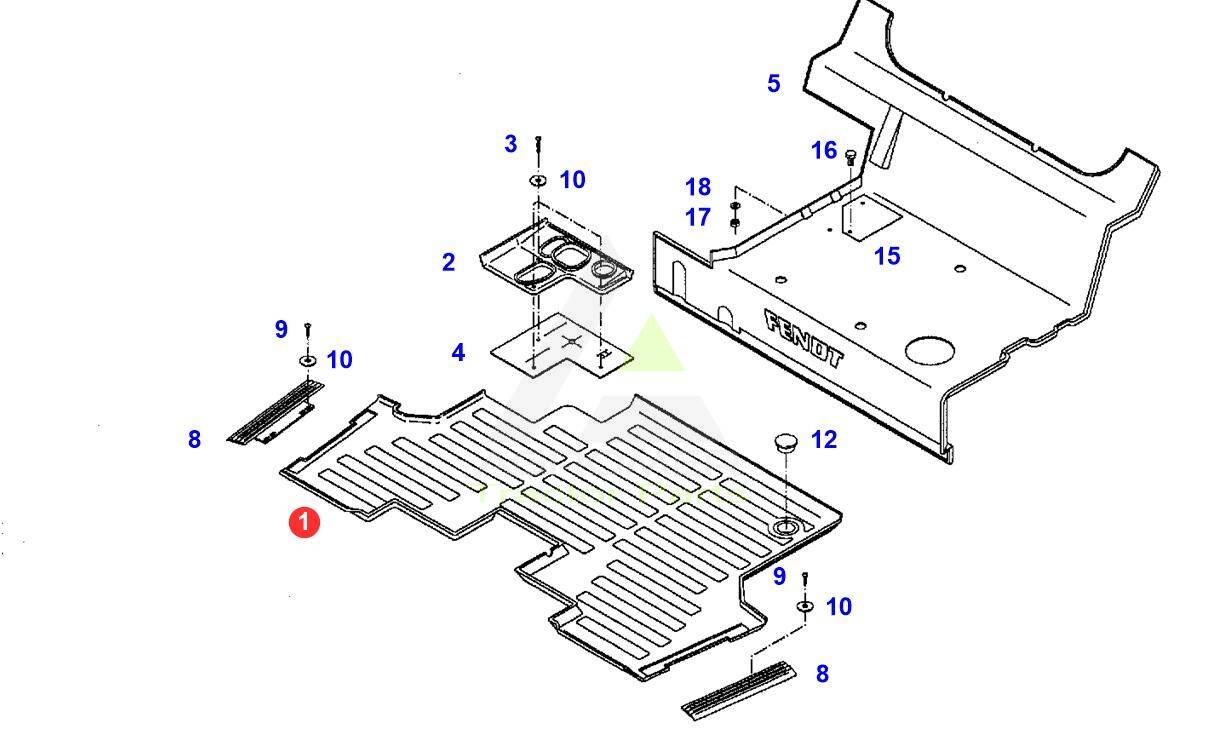 117811060020 Wykładzina kabiny Fendt