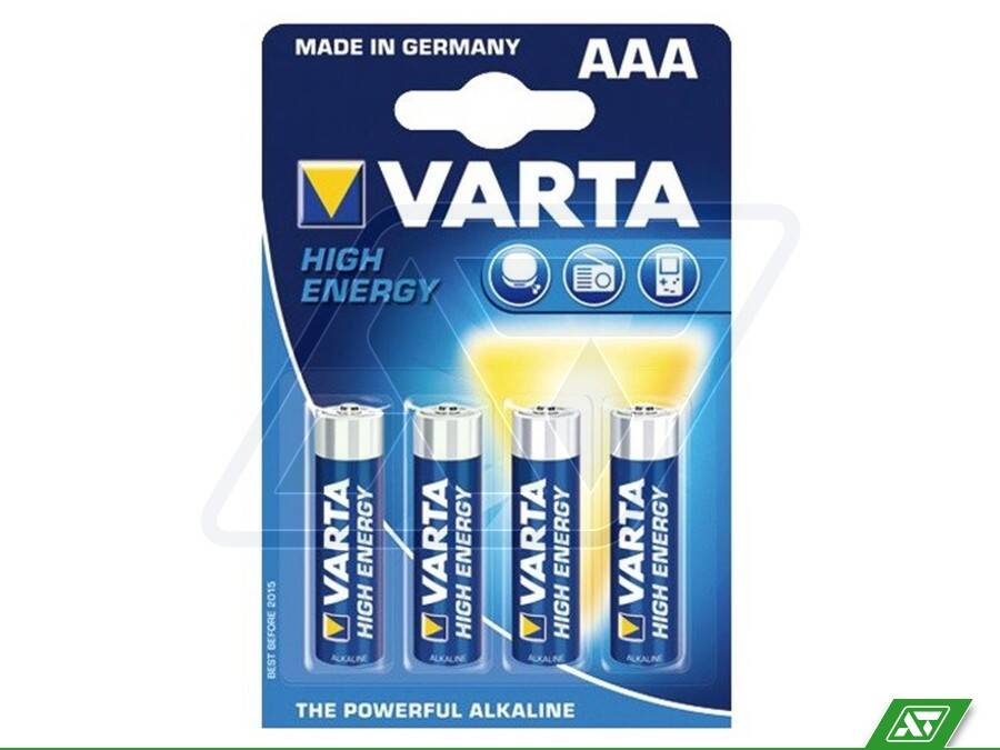 Bateria Varta AAA/LR03 Alkaline 4 sztuki