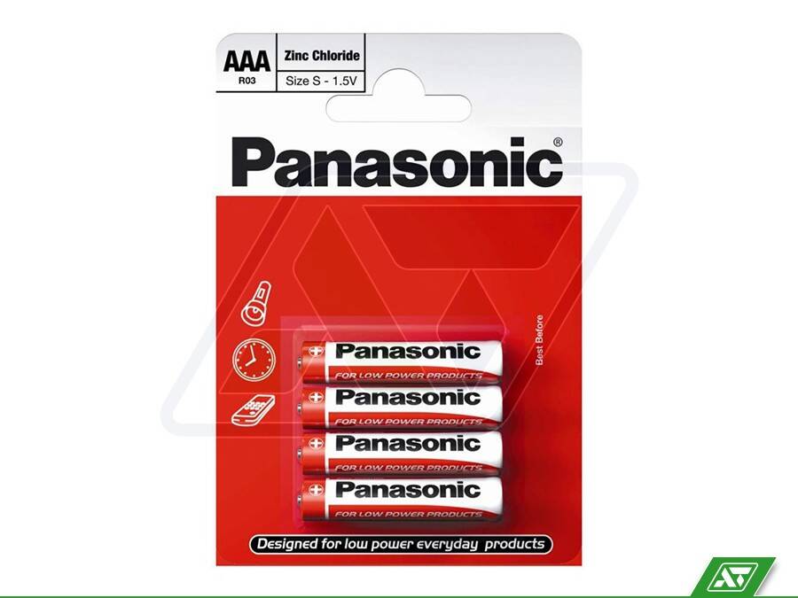 Bateria Panasonic AAA/R03 Zinc Carbon 4