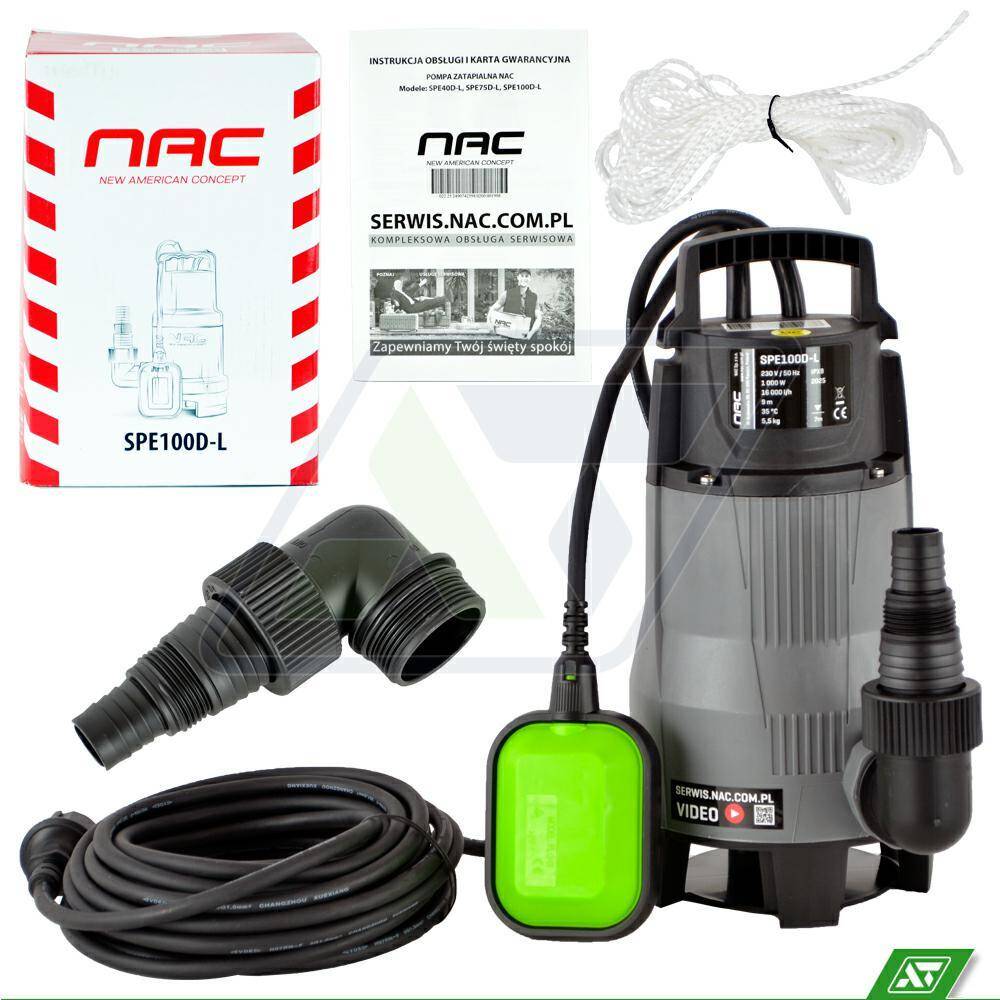 Pompa zanurzeniowa NAC SPE 100D-L 1000 W
