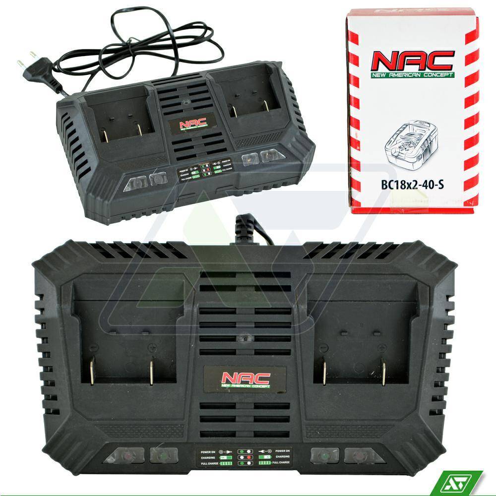 Ładowarka do akumulatorów NAC BC18x2-40S