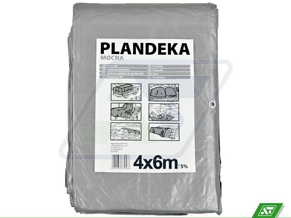 Plandeka srebrna Mocna 4x6 110 g