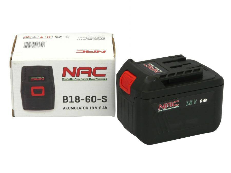 Akumulator NAC B18-60-S 18 V 6 Ah (Zdjęcie 3)