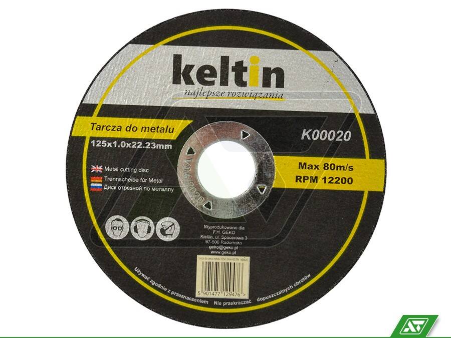 Tarcza do metalu Keltin 125x1.0 K00020