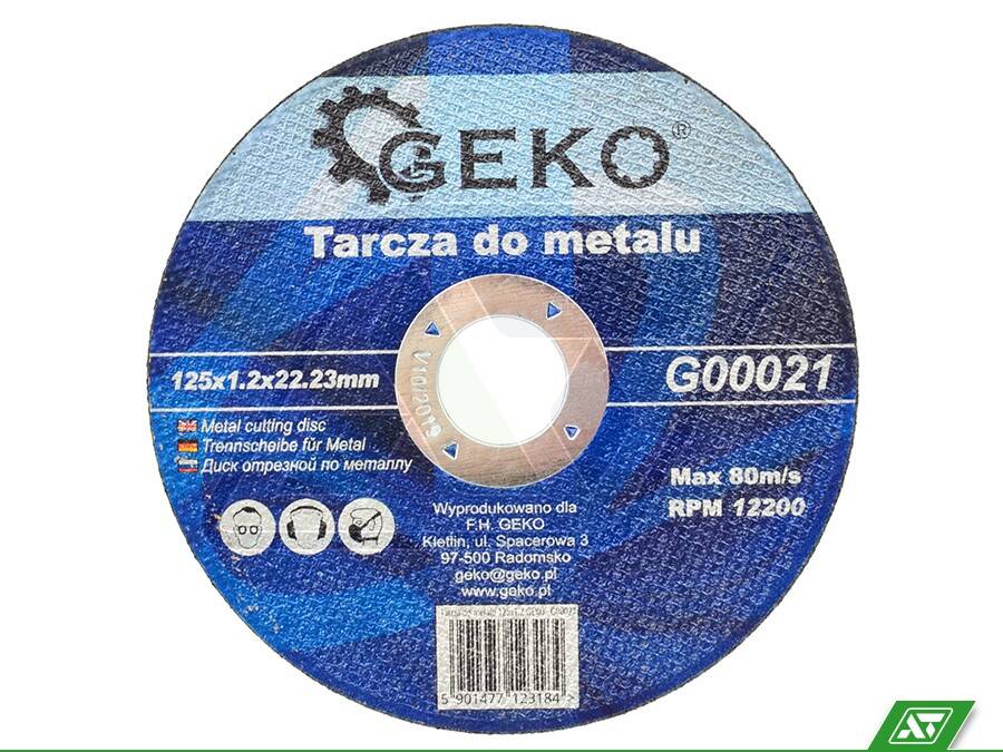 Tarcza do metalu Geko 125x1.2x22 G00021