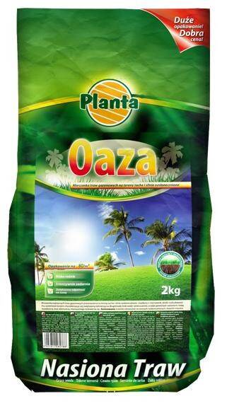 Nasiona trawy Planta Gazon Oaza 2 kg.