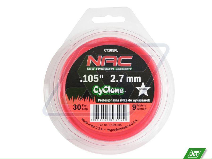 Żyłka tnąca Nac CY 105PL 2.7 mm x 9 mb