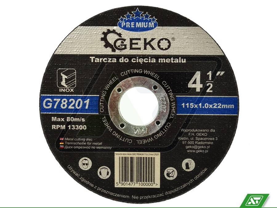 Tarcza do metalu Geko 115x1.0x22 G78201