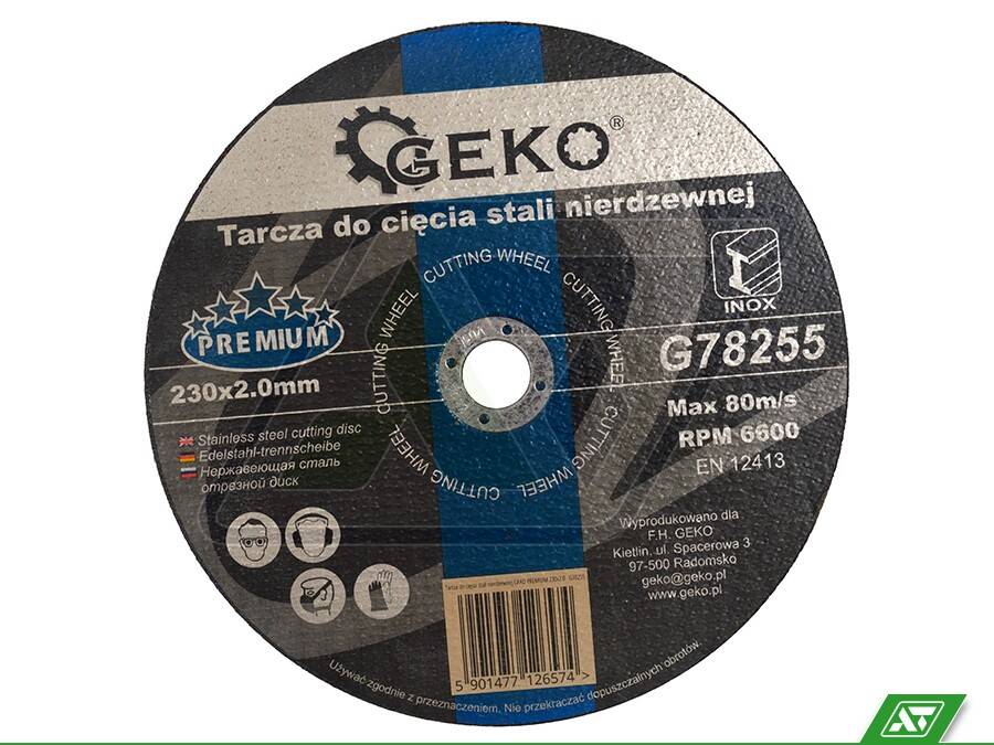 Tarcza do metalu Geko 230x2.0x22 G78255