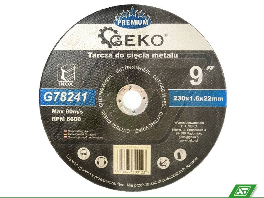 Tarcza do metalu Geko 230x1.6x22 G78241