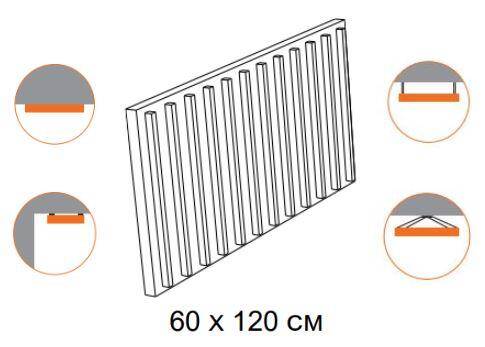 Microbaffle B60 - 60 x 120 cm