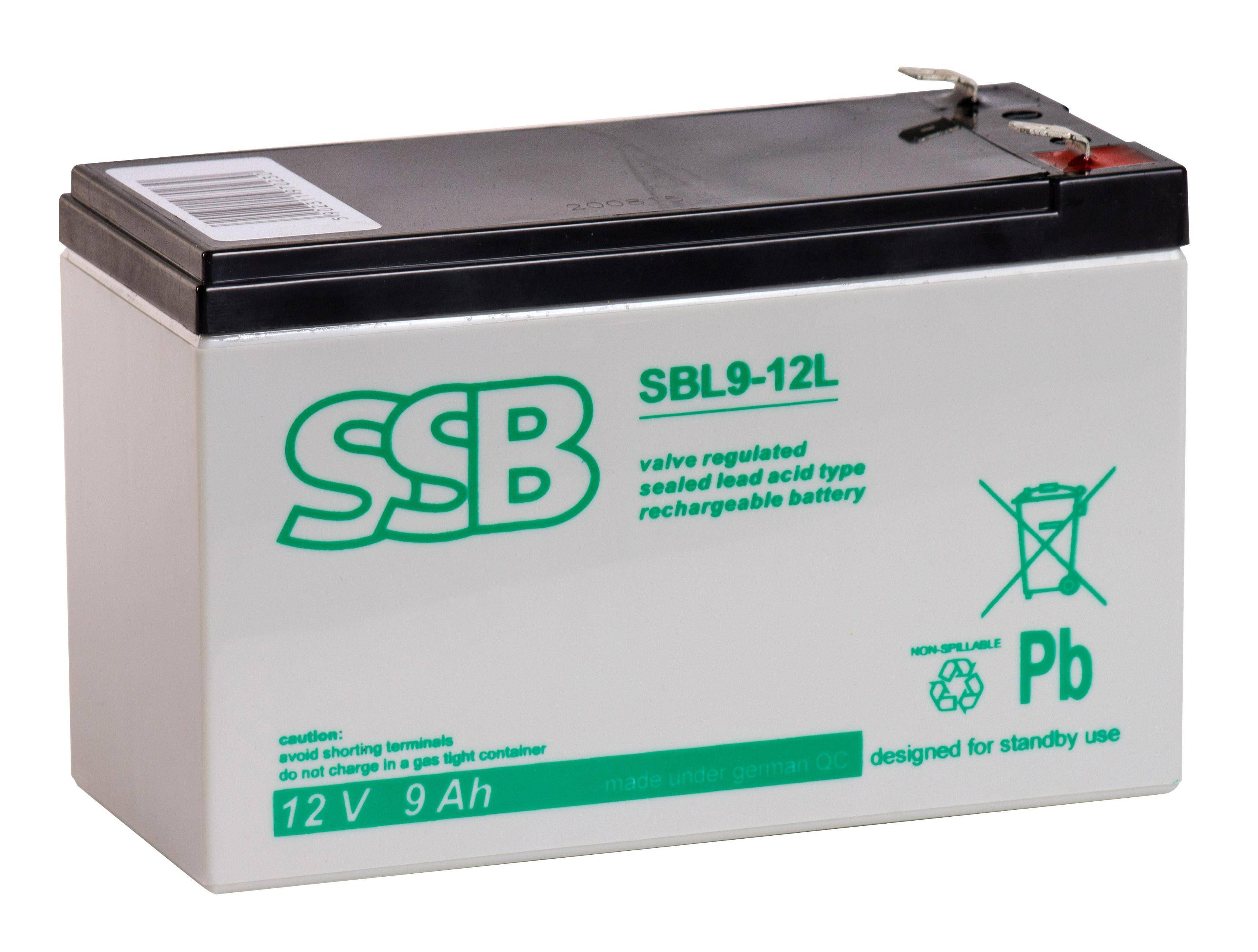 Akumulator SBL 9-12L 12V 9Ah faston 6,3