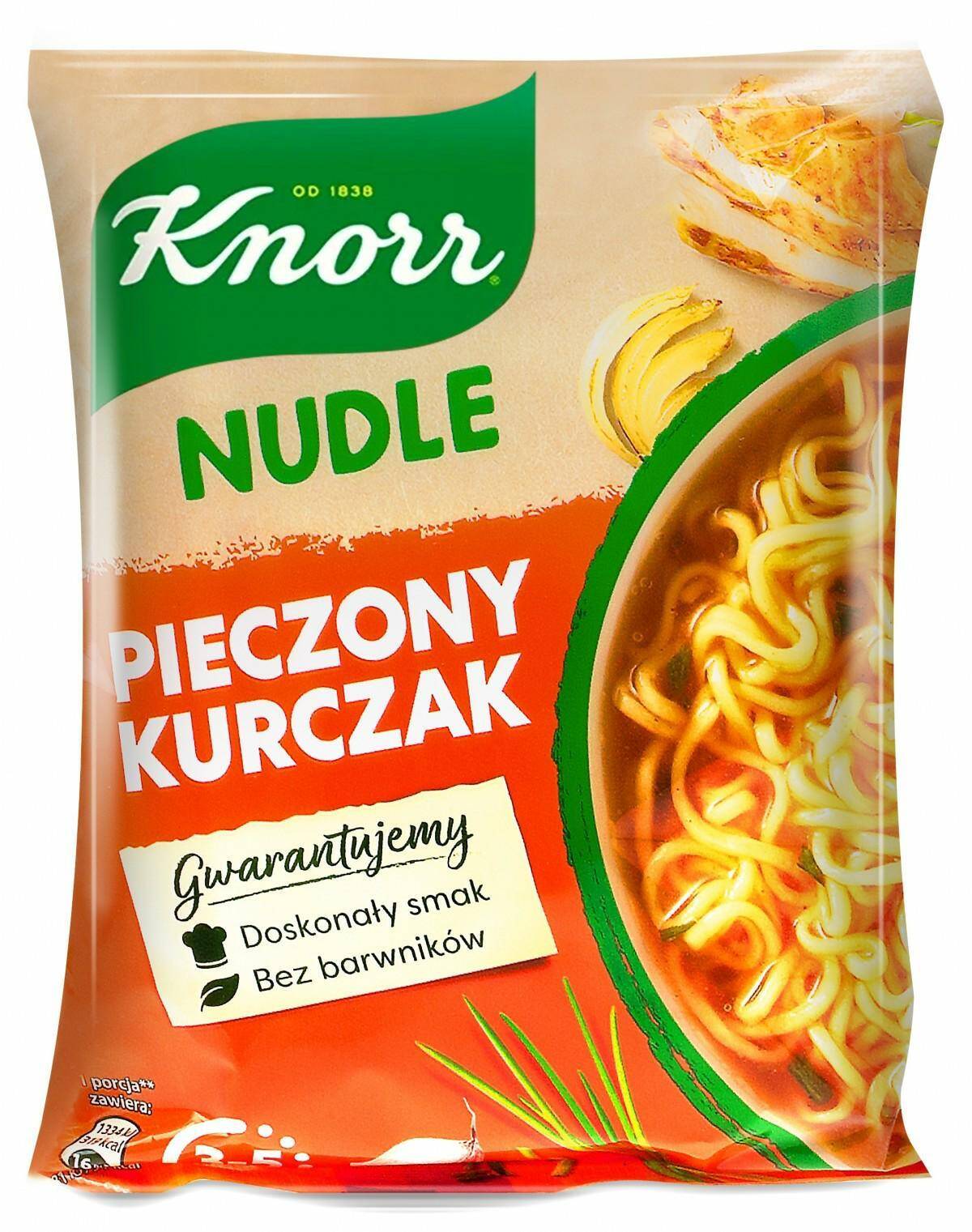 KNOR Nudle kurczak pieczony 61g*22.