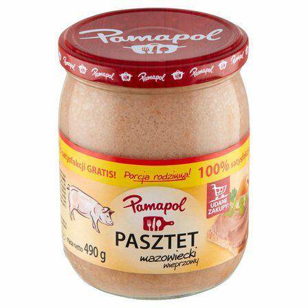 PAMAPOL Pasztet mazow.słoik 490g*4