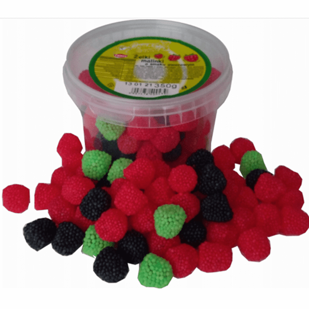 BOBO JELLY Żelki Malinki 350g*12