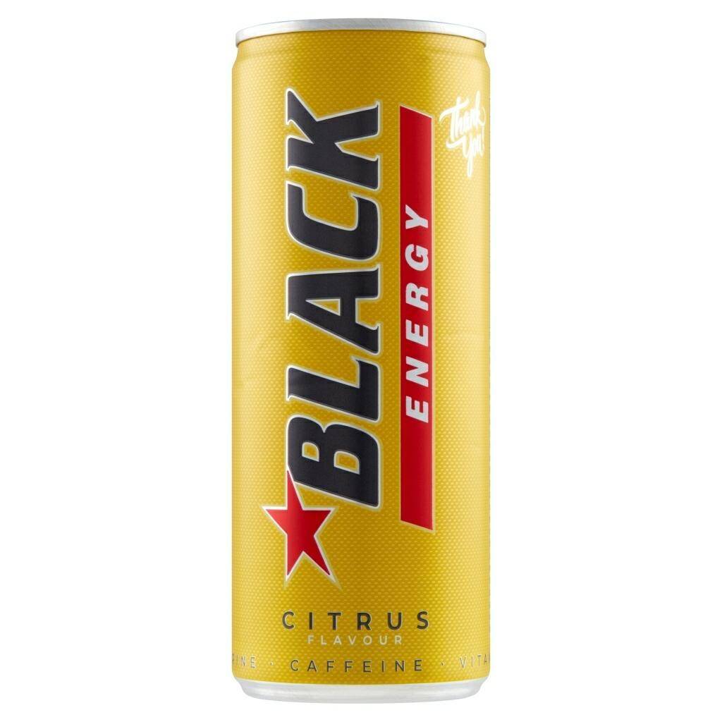 Napój BLACK CITRUS ENERGY 250ml *12