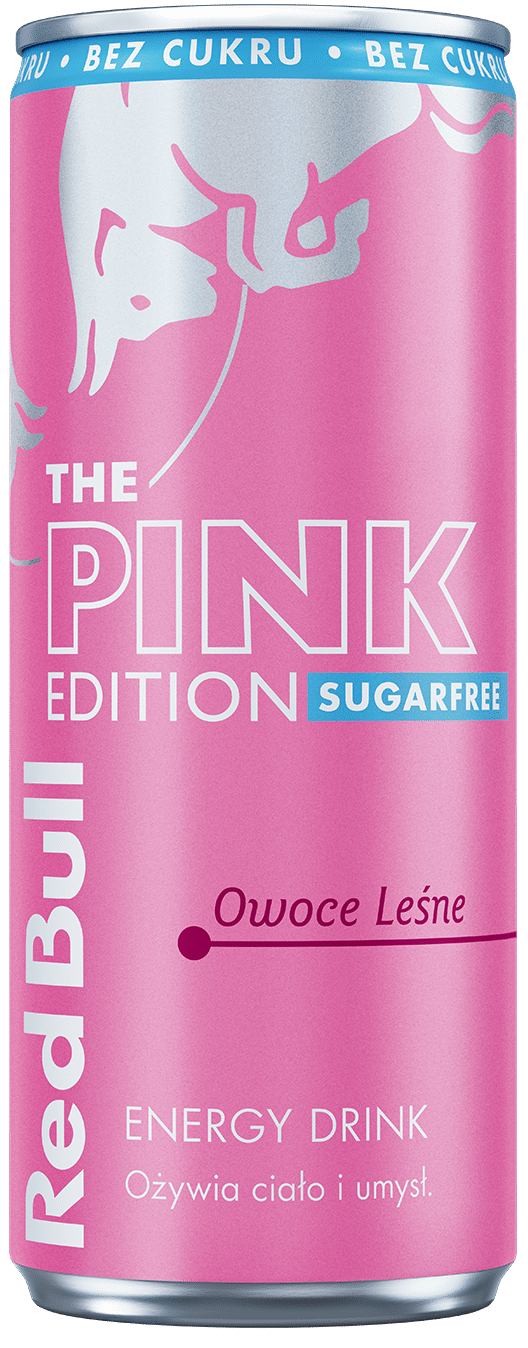 Red BULL puszka PINK Owoce leśne