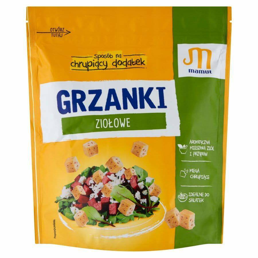 MAMUT Grzanki ziołowe 150g*14