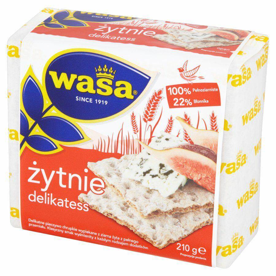 WASA chrupkie żytnie  delik.210g*12