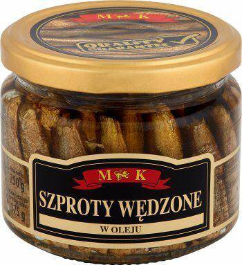 MK Szprot wędz.OLEJ słoik 250g*12