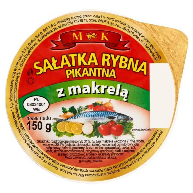 MK sałatka pik. z makreli 150g*12