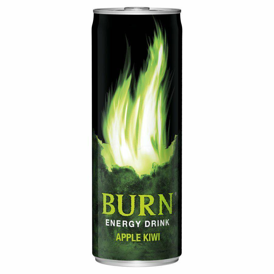 BURN APLE- kiwi 250ml*12 napój energetyczny