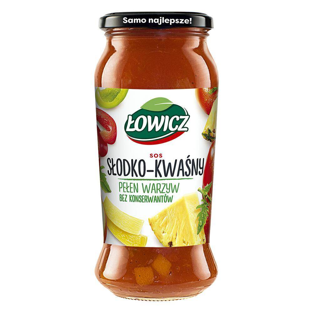 ŁOWICZ 500g sos słodko -kwaśny DUŻY *6