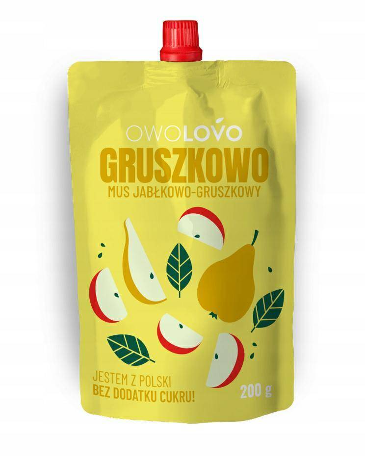 MUS OWOLOVO Jabłko-Gruszka 200g*16