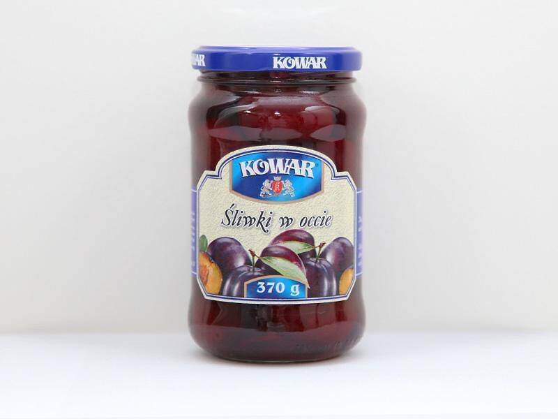 KOWAR Śliwka w occie 370g*12