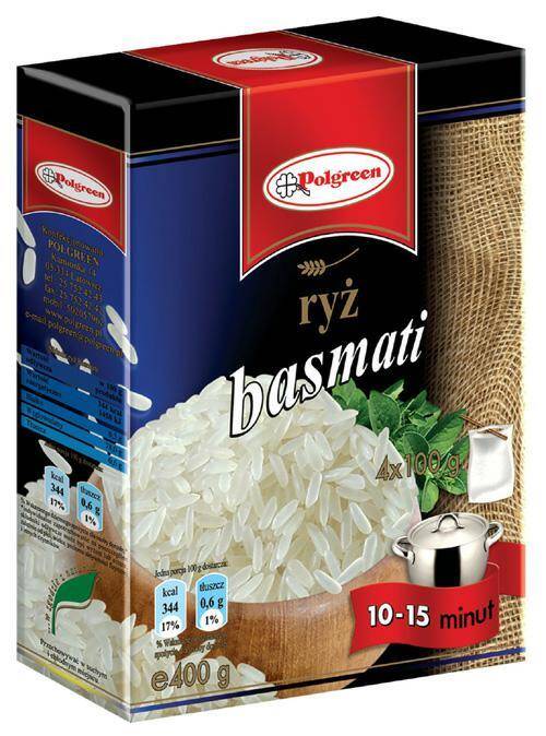 POLGREEN Ryż Basmati 4x100g*