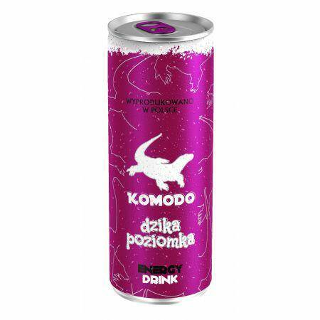 KOMODO napój energetyczny Dzika poziomka 250ml*24