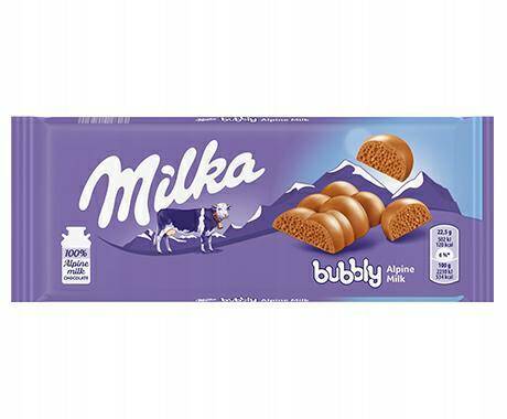 MILKA czek. Bubbly Milk 90g*14