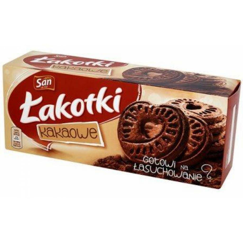 SAN Łakotki kakaowe 168g*12.