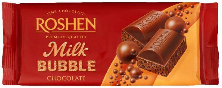 ROSHEN czekol. Bubble Milk 80g*20