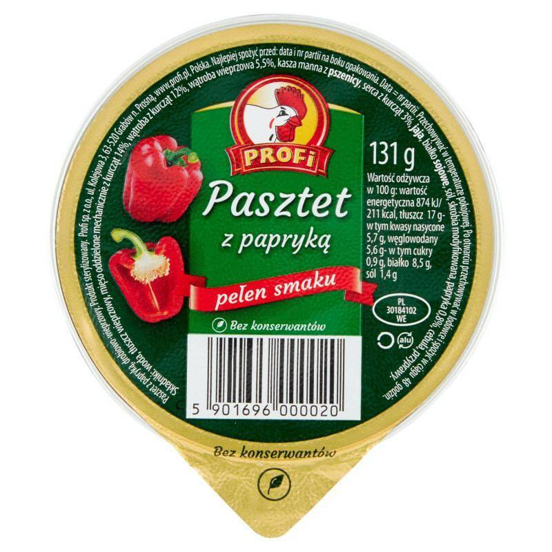 Pasztet wielkop.papryka 131g* 15.