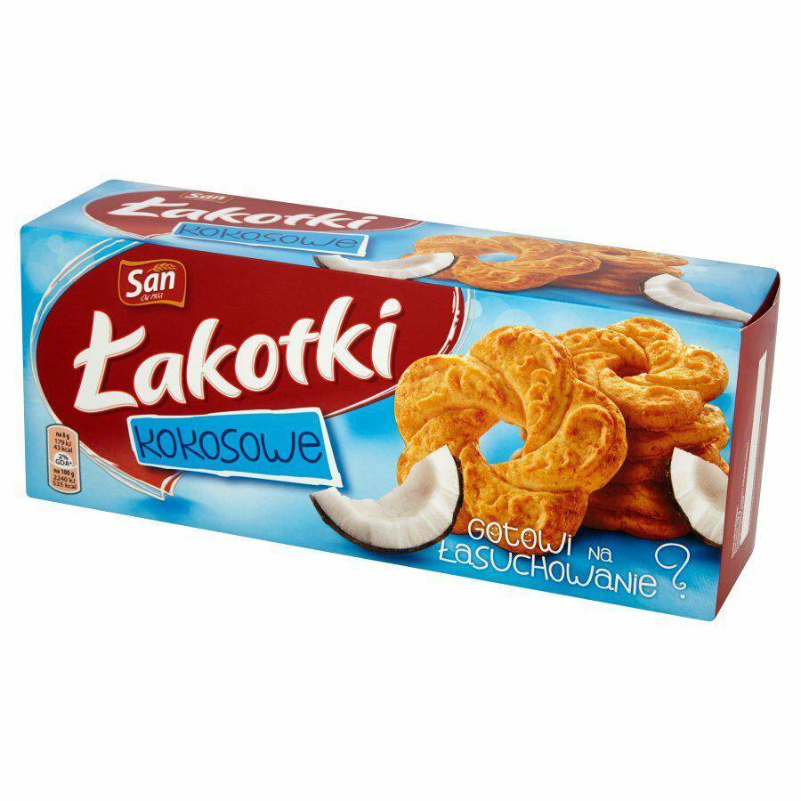 SAN Łakotki kokosowe 168g*12
