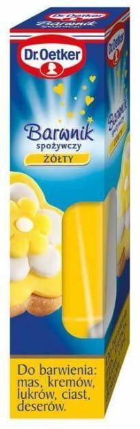 Dr.Oetker barwnik spoż.10g  ŻÓŁTY *6